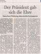 Verleihung des Europapreises