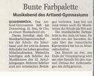 Ank�ndigung des 1. Musikabends am AGQ